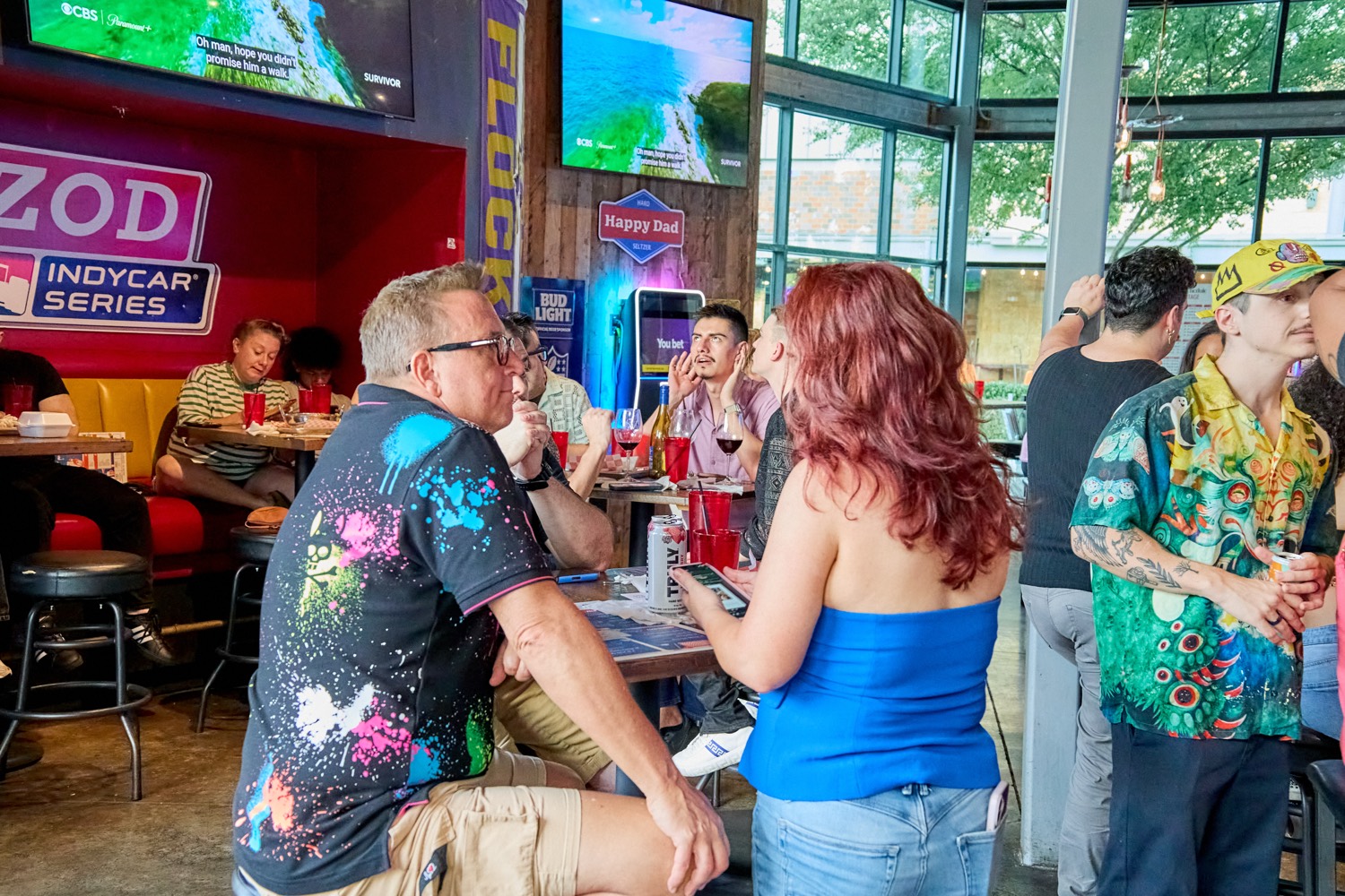 Guests at the Dallas watch party
