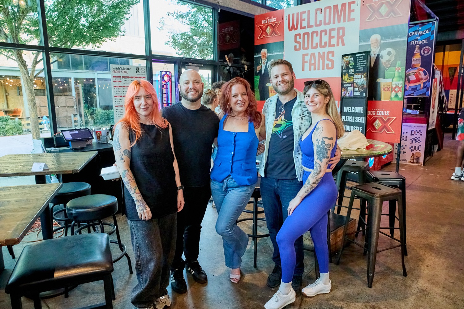 Friends at the Dallas watch party
